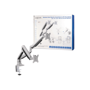 Logilink BP0043 Dual Monitor Desk mount, 13"-32",gas spring, aluminum | Logilink - Image 3