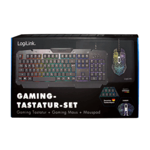 Logilink | Gaming-Set, keyboard, mouse and mouspad | ID0185 | Klaviatūra, Mouse and Pad Set | Wired | Mouse included | DE | Numeric keypad - Image 9