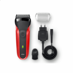 Braun | Series 3 Shaver | 300s | NiMH | Red - Image 3