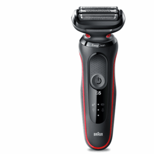 Braun | Shaver | 51-R1000s | Operating time (max) 50 min | Wet & Dry | Black/Red - Image 3