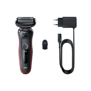 Braun | Shaver | 51-R1000s | Operating time (max) 50 min | Wet & Dry | Black/Red - Image 7
