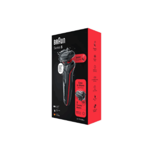 Braun | Shaver | 51-R1000s | Operating time (max) 50 min | Wet & Dry | Black/Red - Image 8