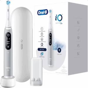 Oral-B Electric Toothbrush | iO6s | Rechargeable | For adults | Number of brush heads included 2 | Number of teeth brushing modes 5 | Grey - Image 2
