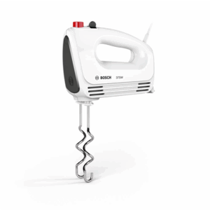 Bosch | Hand Mixer | MFQ22100 CleverMixx | Hand Mixer | 375 W | Number of speeds 4 | Turbo mode | White/Dark Grey - Image 2