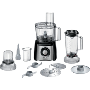 Bosch | Food Processor MultiTalent 3 Plus | MCM3PM386 | 900 W | Number of speeds 2 | Bowl capacity 2.3 L | Black/Stainless steel - Image 2