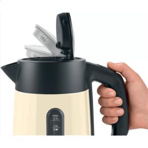 Bosch | Kettle | TWK4P437 | Electric | 2400 W | 1.7 L | Stainless steel | Beige - Image 4