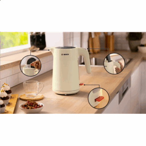 Bosch | Virdulys | TWK2M167 MyMoment | Electric | 2400 W | 1.7 L | Plastic | Beige - Image 4