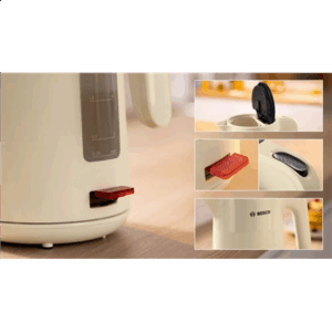 Bosch | Virdulys | TWK2M167 MyMoment | Electric | 2400 W | 1.7 L | Plastic | Beige - Image 5