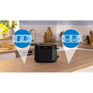 Bosch Compact Toaster | TAT2M123 MyMoment | Power 950 W | Number of slots 2 | Housing material Plastic | Black - Image 3