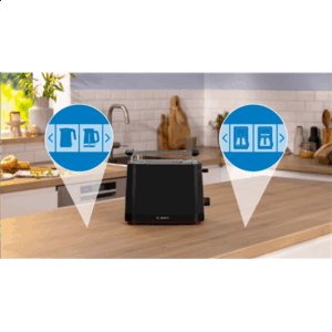 Bosch Compact Toaster | TAT3M123 MyMoment | Power 950 W | Number of slots 2 | Housing material Plastic | Black - Image 3