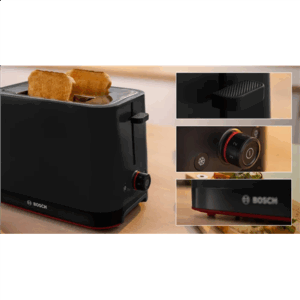Bosch Compact Toaster | TAT3M123 MyMoment | Power 950 W | Number of slots 2 | Housing material Plastic | Black - Image 5