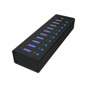 Raidsonic | 10 port USB 3.0 Hub | Icy Box IB-AC6110 - Image 4