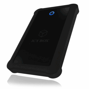 Raidsonic | ICY BOX | IB-233U3-B External enclosure for 2.5" SATA HDD/SSD with USB 3.0 interface and silicone protection sleeve | SATA I, II, III | USB 3.0 | 2.5" - Image 1