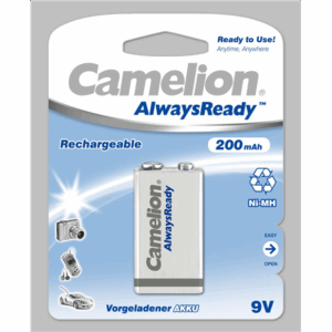 Camelion | 9V/6HR61 | 200 mAh | AlwaysReady Rechargeable Batteries Ni-MH | 1 pc(s) - Image 2