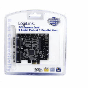 Logilink | 2 x serial (COM), 1 x parallel (LPT) | PCIe - Image 6