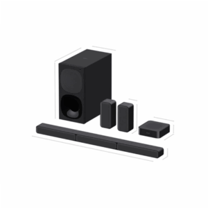 Sony | HT-S40R 5.1ch Home Cinema Soundbar with Wireless Rear Speakers | Black | No | USB port | Wi-Fi | Bluetooth | Wireless connection - Image 5