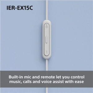 Sony Earbuds | IER‑EX15C | Wired | In-ear | Microphone | White - Image 7