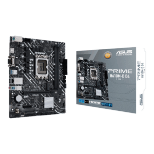 Asus | PRIME H610M-D D4 | Processor family Intel | Processor socket LGA1700 | DDR4 DIMM | Memory slots 2 | Supported hard disk drive interfaces SATA, M.2 | Number of SATA connectors 4 | Chipset Intel H610 | mATX - Image 10