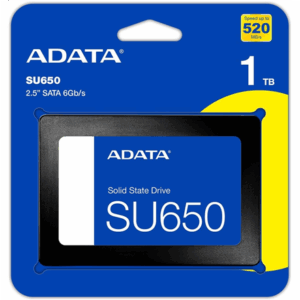 ADATA | Ultimate SU650 | 1000 GB | SSD form factor 2.5" | Solid-state drive interface SATA 6Gb/s | Read speed 520 MB/s | Write speed 450 MB/s - Image 2