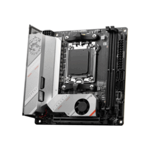 MSI | MPG B650I EDGE WIFI | Processor family AMD | Processor socket AM5 | DDR5 DIMM | Memory slots 2 | Supported hard disk drive interfaces SATA, M.2 | Number of SATA connectors 4 | Chipset AMD B650 | Mini-ITX - Image 3