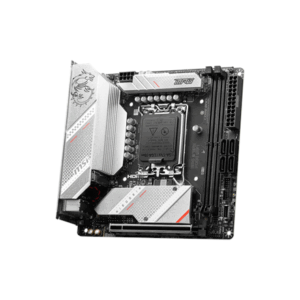 MSI | MPG B760I EDGE WIFI | Processor family Intel | Processor socket LGA1700 | DDR5 DIMM | Memory slots 2 | Supported hard disk drive interfaces SATA, M.2 | Number of SATA connectors 4 | Chipset Intel B760 | Mini-ITX - Image 2