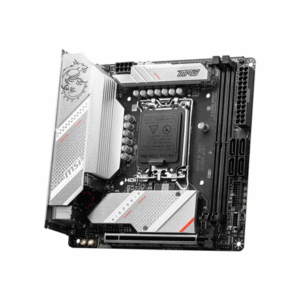 MSI | MPG B760I EDGE WIFI | Processor family Intel | Processor socket LGA1700 | DDR5 DIMM | Memory slots 2 | Supported hard disk drive interfaces SATA, M.2 | Number of SATA connectors 4 | Chipset Intel B760 | Mini-ITX - Image 6