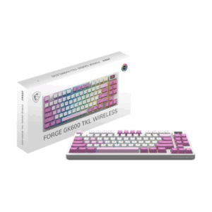 MSI FORGE GK600 TKL WIRELESS VIOLET | Žaidimų klaviatūra | Wireless | US | 2.4 GHz Wireless, Bluetooth, USB 2.0 | Mechanical Linear - Image 8
