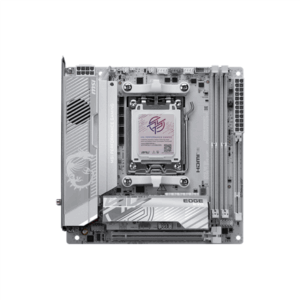 MSI MPG X870I EDGE TI EVO WIFI | Processor family AMD | Processor socket AM5 | DDR5 | Supported hard disk drive interfaces SATA, M.2 | Number of SATA connectors 2