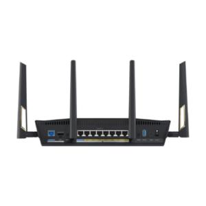 Wireless Router|ASUS|Wireless Router|7200 Mbps|Mesh|Wi-Fi 5|Wi-Fi 6|Wi-Fi 7|IEEE 802.11a|IEEE 802.11a/g|IEEE 802.11g|IEEE 802.11n|IEEE 802.11ac|IEEE 802.11ax|3x10/100/1000M|1x2.5GbE|Number of antennas 4|RT-BE88U - Image 6