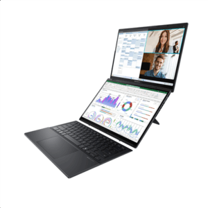 Asus | Zenbook Duo UX8406CA-PZ009W | Basalt Gray | 14 | OLED | Touchscreen | 3K | 2880 x 1800 pixels | Glossy | Intel Core Ultra 9 | 285H | 32 GB | LPDDR5X | Solid-state drive capacity 2000 GB | Intel Graphics | Windows 11 Home | 802.11be | Bluetooth version 5.4 | Keyboard language US international | Keyboard backlit - Image 6