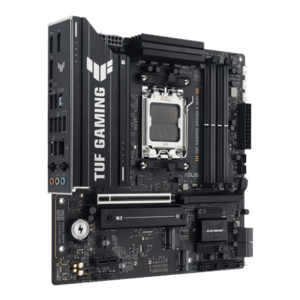 Asus TUF GAMING B850M-E WIFI | Processor family AMD | Processor socket AM5 | DDR5 | Supported hard disk drive interfaces SATA, M.2 | Number of SATA connectors 4 - Image 2