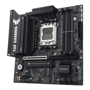 Asus TUF GAMING B850M-E WIFI | Processor family AMD | Processor socket AM5 | DDR5 | Supported hard disk drive interfaces SATA, M.2 | Number of SATA connectors 4 - Image 3