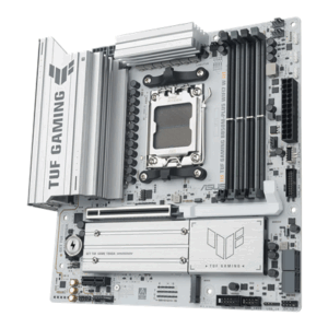 Asus TUF GAMING B850M-PLUS WIFI7 W | Processor family AMD | Processor socket AM5 | DDR5 | Supported hard disk drive interfaces SATA, M.2 | Number of SATA connectors 4 - Image 3