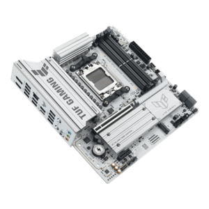 Asus TUF GAMING B850M-PLUS WIFI7 W | Processor family AMD | Processor socket AM5 | DDR5 | Supported hard disk drive interfaces SATA, M.2 | Number of SATA connectors 4 - Image 4