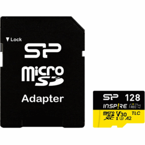 Silicon Power Memory card with adapter | Inspire | 128 GB | microSDXC | Flash memory class C10, UHS-I U3, V30, A2 - Image 2