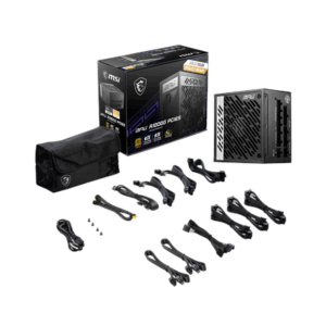 MSI MPG A1000G PCIe5 power supply, 80 PLUS Gold, fully modular, PCIe 5.0 - 1000 Watt - Image 7