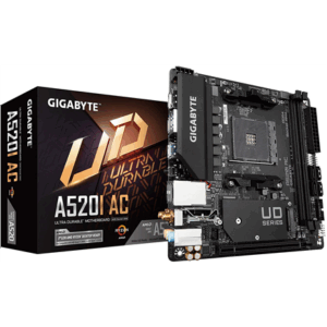 Gigabyte | A520I AC | Processor family AMD | Processor socket AM4 | DDR4 DIMM | Memory slots 2 | Number of SATA connectors 4 | Chipset AMD A | Mini ITX - Image 2