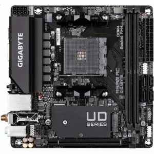 Gigabyte | A520I AC | Processor family AMD | Processor socket AM4 | DDR4 DIMM | Memory slots 2 | Number of SATA connectors 4 | Chipset AMD A | Mini ITX - Image 5