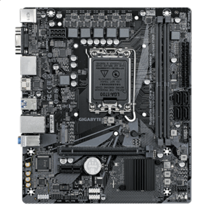 Mainboard|GIGABYTE|Intel H610|LGA1700|Micro-ATX|Memory DDR4|Memory slots 2|1xPCI-Express 3.0 1x|1xPCI-Express 4.0 16x|1xM.2|1x15pin D-sub|1xHDMI|2xDisplayPort|4xUSB 2.0|2xUSB 3.2|1xPS/2|1xRJ45|3xAudio port|H610MS2HV3DDR4 - Image 2