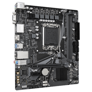 Mainboard|GIGABYTE|Intel H610|LGA1700|Micro-ATX|Memory DDR4|Memory slots 2|1xPCI-Express 3.0 1x|1xPCI-Express 4.0 16x|1xM.2|1x15pin D-sub|1xHDMI|2xDisplayPort|4xUSB 2.0|2xUSB 3.2|1xPS/2|1xRJ45|3xAudio port|H610MS2HV3DDR4 - Image 3