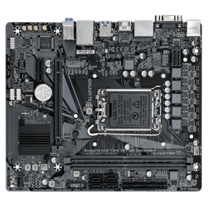 Mainboard|GIGABYTE|Intel H610|LGA1700|Micro-ATX|Memory DDR4|Memory slots 2|1xPCI-Express 3.0 1x|1xPCI-Express 4.0 16x|1xM.2|1x15pin D-sub|1xHDMI|2xDisplayPort|4xUSB 2.0|2xUSB 3.2|1xPS/2|1xRJ45|3xAudio port|H610MS2HV3DDR4 - Image 4
