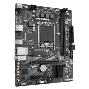 Mainboard|GIGABYTE|Intel H610|LGA1700|Micro-ATX|Memory DDR5|Memory slots 2|1xPCI-Express 3.0 1x|1xPCI-Express 4.0 16x|1xM.2|1xHDMI|1xDisplayPort|4xUSB 2.0|2xUSB 3.2|1xPS/2|1xRJ45|3xAudio port|H610MKV2 - Image 4