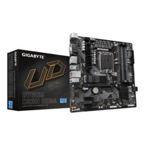 Mainboard|GIGABYTE|Intel B760 Express|LGA1700|Micro-ATX|Memory DDR4|Memory slots 4|2xPCI-Express 3.0 1x|1xPCI-Express 4.0 16x|2xM.2|1x15pin D-sub|1xHDMI|1xDisplayPort|6xUSB 2.0|5xUSB 3.2|1xUSB-C|1xPS/2|1xRJ45|3xAudio port|B760MD3HPDDR4 - Image 6