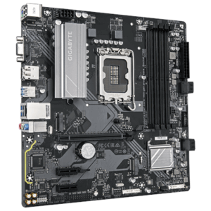 Mainboard|GIGABYTE|Intel B760 Express|LGA1700|Micro-ATX|Memory DDR5|Memory slots 4|2xPCI-Express 3.0 1x|1xPCI-Express 4.0 16x|2xM.2|1x15pin D-sub|1xHDMI|1xDisplayPort|2xUSB 2.0|5xUSB 3.2|1xUSB-C|1xPS/2|1xRJ45|3xAudio port|B760MD3HP1.0 - Image 4