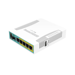 Mikrotik Wired Ethernet Router RB960PGS, hEX PoE, CPU 800MHz, 128MB RAM, 16MB, 1xSFP, 5xGigabit LAN, 1xUSB, Power Output On ports 2-5, Ourput: 1A max per port; 2A max total, RouterOS L4 | hEX PoE Router | RB960PGS | No Wi-Fi | 10/100/1000 Mbit/s | Ethernet LAN (RJ-45) ports 5 | Mesh Support No | MU-MiMO No | No mobile broadband | 1xUSB | 12 month(s) - Image 1