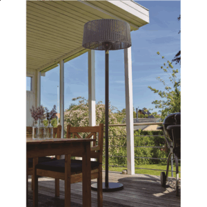 TunaBone Electric Standing Patio Heater, Double clear halogen heating lamps | TB1821SH-01 | Patio heater | 2100 W | Black - Image 3