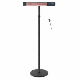 TunaBone Electric Standing Patio Heater, Single carbon golden tube | TB2580ST-01 | Patio heater | 2500 W | Black - Image 2