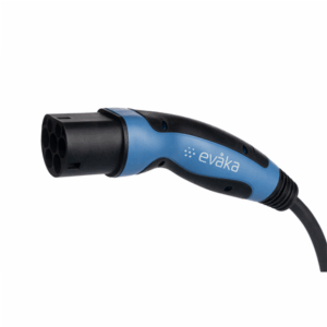 Evaka EV charging cable Type2-Type2, 22 kW, 32 A, 5x6 mm2, 1x0.5 mm2, 5 m | EVA503325 | Black - Image 4