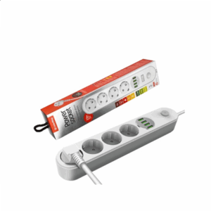 ColorWay | CW-CHE44W | Power socket, 4 EU sockets - Image 2