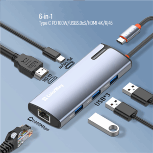 ColorWay 6-in-1 Docking Station | CW-HUB02 | 100 W - Image 8